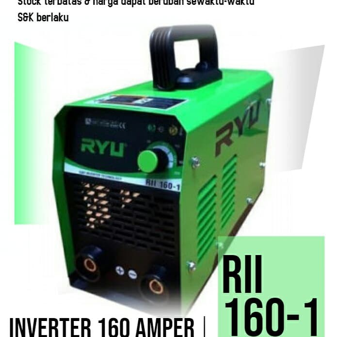 RYU Mesin Travo Las 160A - Trafo Las IGBT Inverter - Mesin Las Listrik