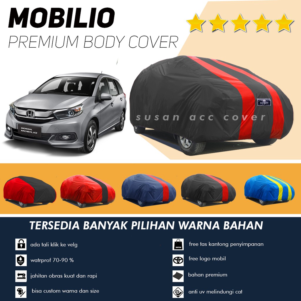 Sarung Mobil Mobilio/Honda Mobilio/Mobilio rs/Mobilio mata sipit/mobilio prestige/mobilio e cvt