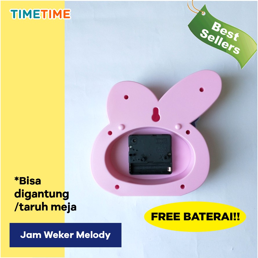 Jam Meja Weker Beker Melody MURAH AWET Free Baterai