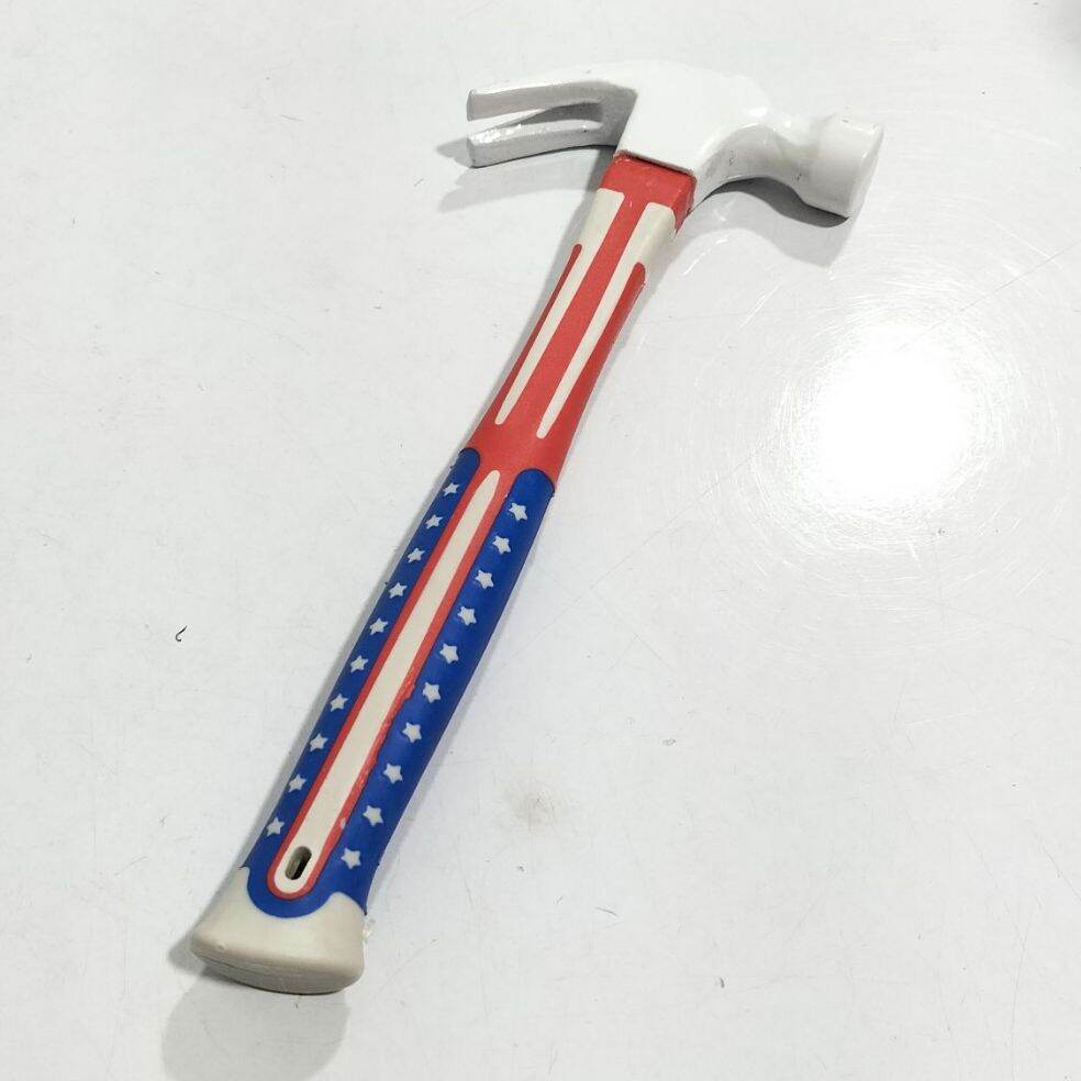 Palu Kambing USA 8oz gagang Karet POLOS / Palu Martil Hammer (G7107)