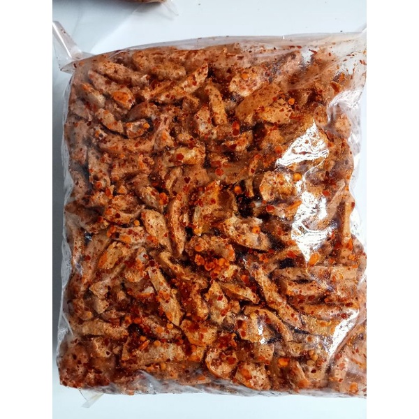 

Keripik Basreng Pedas extra daun jeruk 500 gr