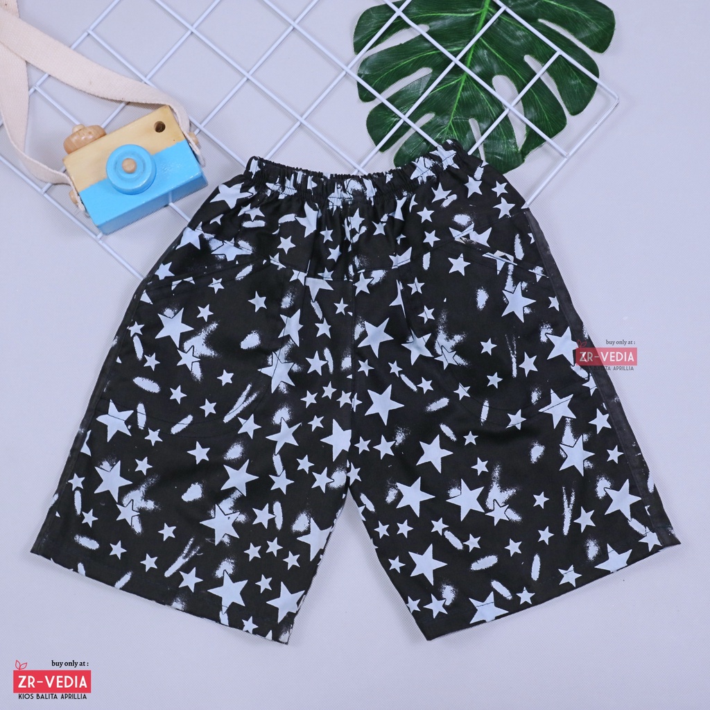 Celana Hawai uk 4-6 Tahun / Clana Pendek Anak Laki Harian Pants Main Adem Kids Balita Cowok Rumahan