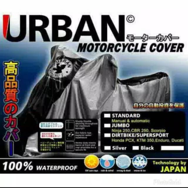 Cover motor JUMBO URBAN Sarung motor Nmax.Xmax.pcx.aerox.ninja250.R25.R15.cbr250.cbr150 dll