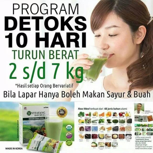 

VITAYANG Rawmeal Minuman Program Diet & Detox Asli Korea