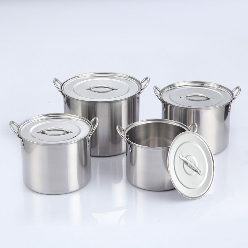 Kitchen Ware - 1 Set 4 pcs Stock Pot Steamer Panci Kukus Dandang Stainless