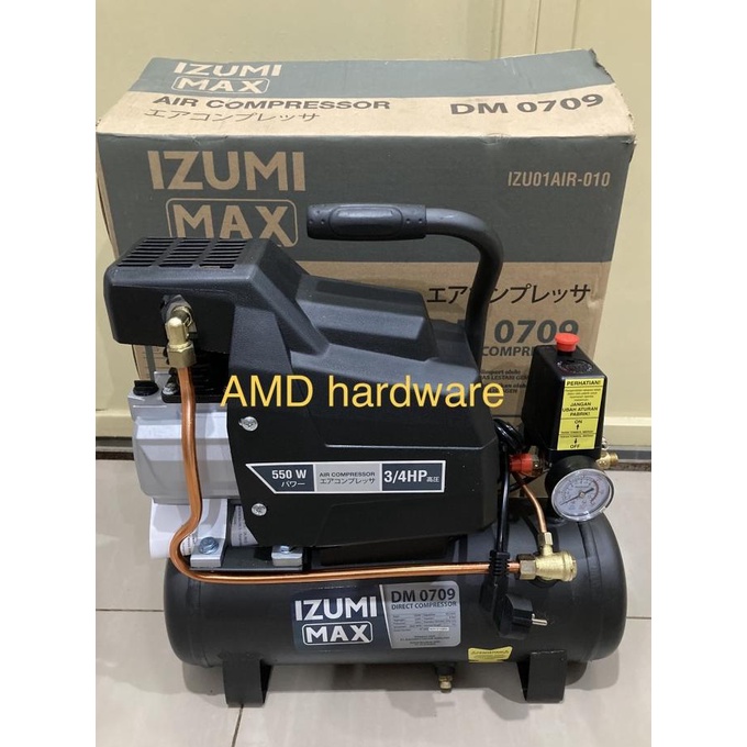 Air Compressor Direct Kompresor Angin Listrik 3/4hp DD0709 Izumi Japan