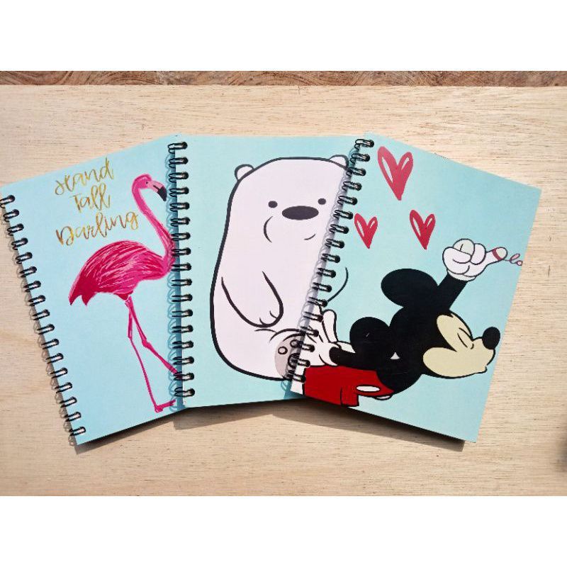 

sketchbook ukuran A6 cover 3varian lucu