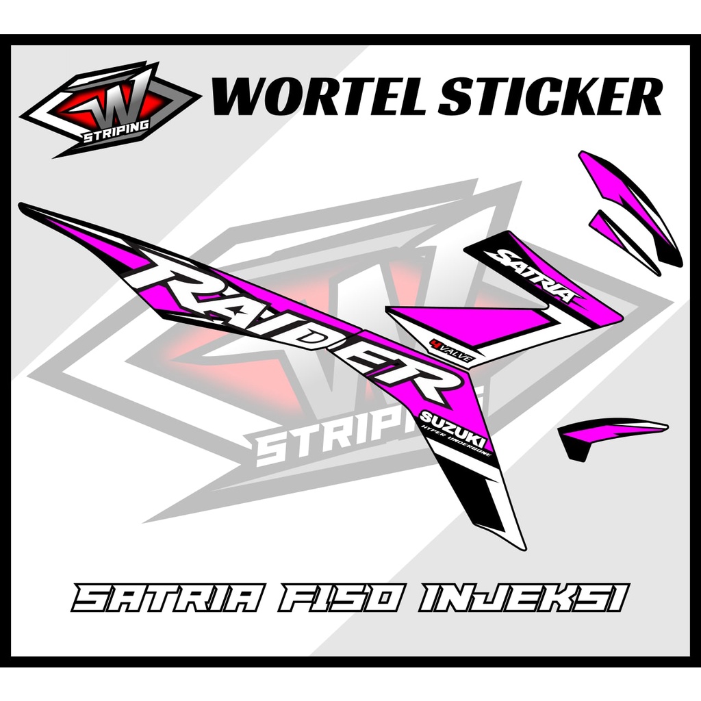 Striping Hologram Satria FU Injeksi-Stiker Decal Satria Fu 150 Injeksi Raider Keren