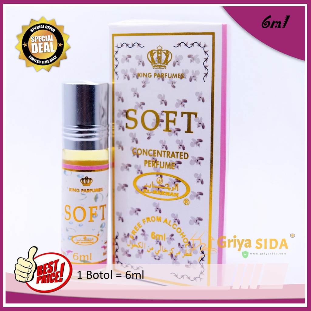 Parfum Soft 6ml alraehan minyak wangi aroma al raehan mirip al rehab parfum Harga grosir PROMO!!