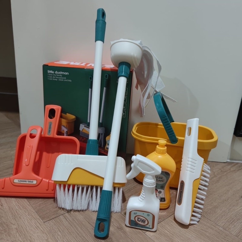 cleaning set pretend plays mainan sapu bersih bersih anak