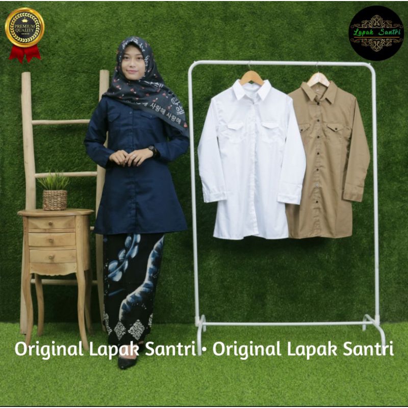 Hemat Tunik Santri Putri Toyobo Ukuran M L XL  | Tunik Santriwati Toyobo | Atasan Santri Putri | Ata