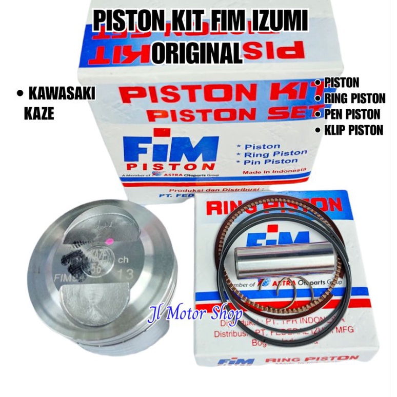 PISTON FIM KAWASAKI KAZE 53 53.5 54 54.5 55 56 BISA UNTUK RUBAHAN JUPITER Z VEGA SUPRA KARISMA GRAND REVO BLADE BEAT SCOOPY DLL