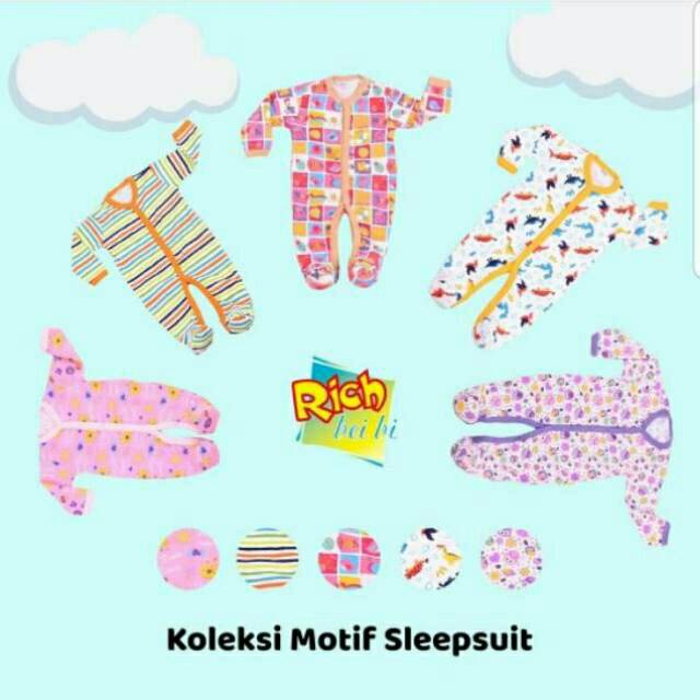 Sleepsuit Rich Beibi Panjang Tutup Kaki