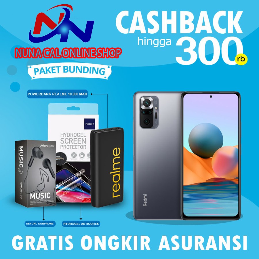 Xiaomi Redmi Note 10 Pro 8/128GB 6/64GB Garansi Resmi TAM 64 GB 128 GB - 6GB 128GB, NonBundle