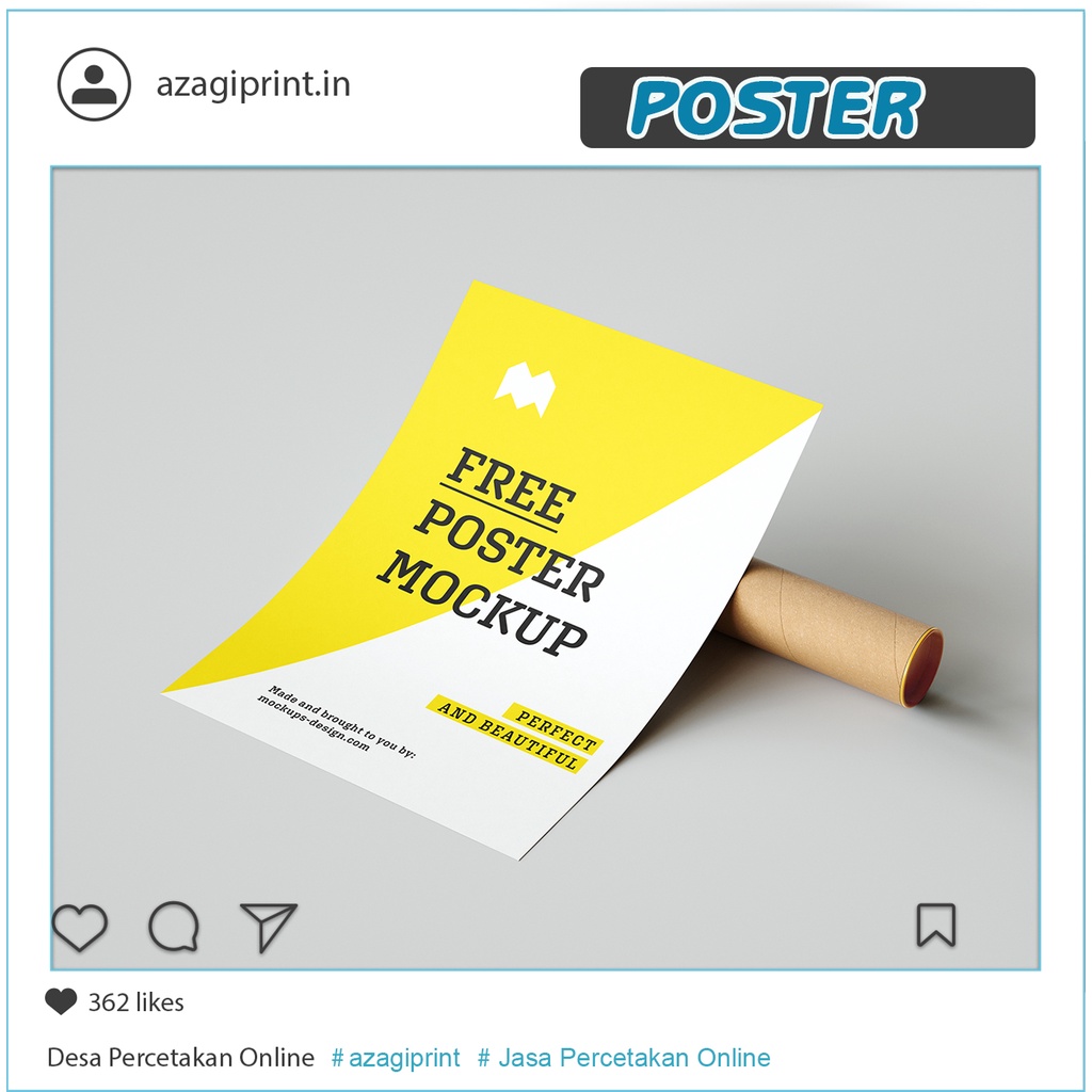

Poster Bahan Tebal 260 gsm Size A5