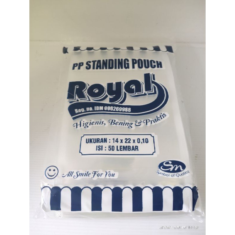 Standing pouch 14x22