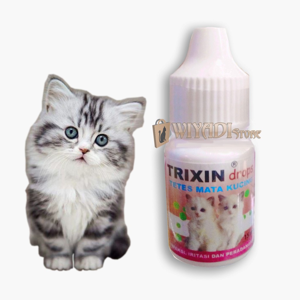 Trixin Cat Obat tetes Sakit Mata Merah Berair Belek Anak Kucing Kitten