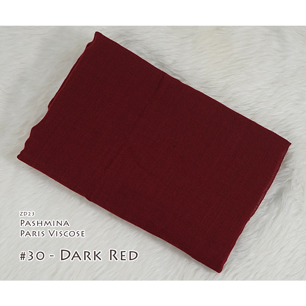 Pashmina Polos Paris Viscose - AYUMI by Luulu Scarf-#30 - Dark Red