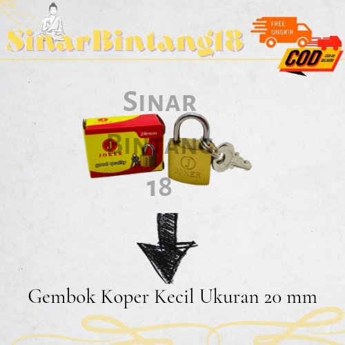 Gembok Koper Kecil Ukuran 20 mm