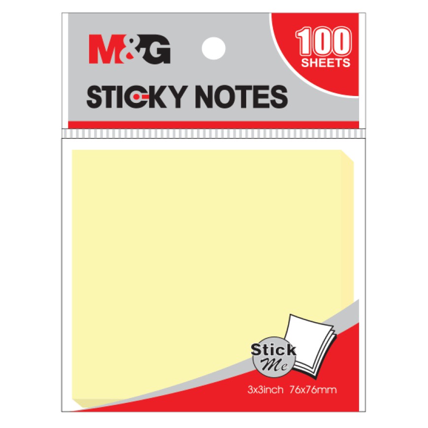 

M&G - Memo Tempel / Classical Yellow Sticky Notes – 76 x 76 mm (YS-65)