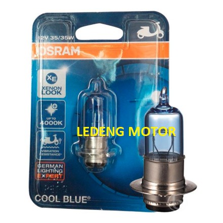 Osram Cool Blue H6 Lampu Depan Halogen CoolBlue Motor Bebek Matic 12v Kaki 1