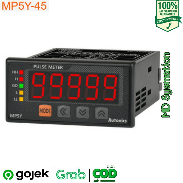 Autonics MP5Y-45 Digital Panel Meter, Pulse Meter/RPM Meter