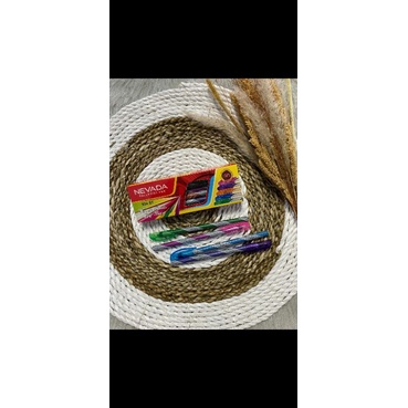 

PULPEN NEVADA 12 PCS BALLPOINT NEVADA Pulpen Murah Bagus /sekolah/anak