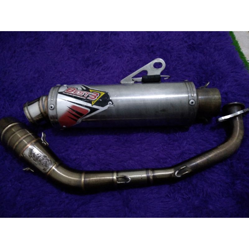 Knalpot Best3 inlet 50 header WRX K150 aerox old/new + per WRX