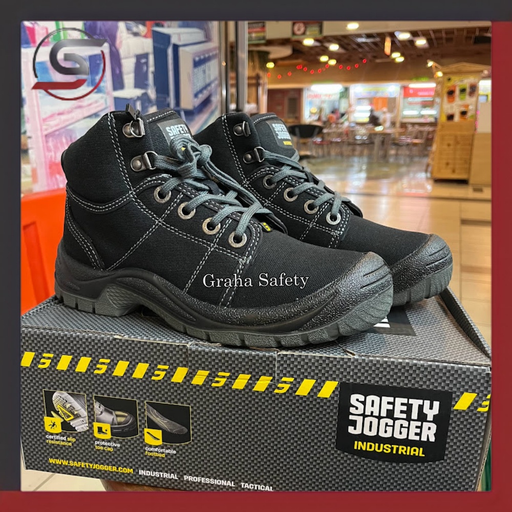Sepatu Safety Jogger Desert Hitam - Safety Shoes Jogger Desert Black