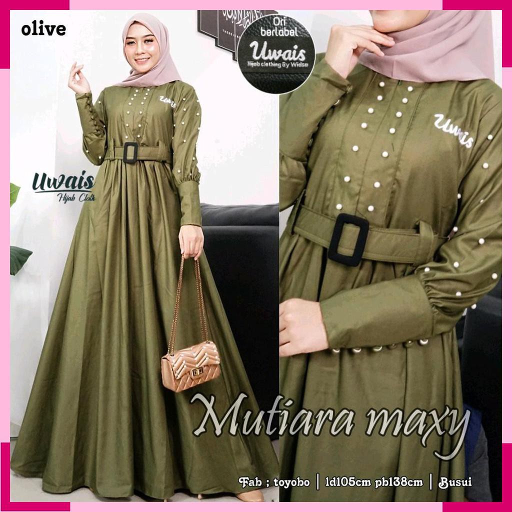 DRESS GAMIS. MUTIARA MAXY. FASHION MUSLIM WANITA. BY UWAIS