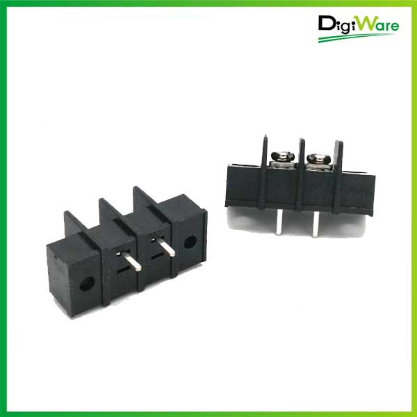 Terminal block 2 pin PCB Hitam