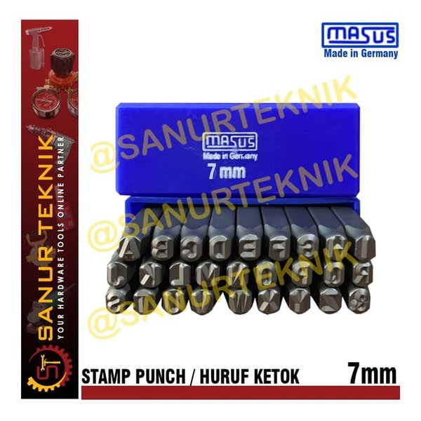 

Huruf Ketok atau Ketok Huruf atau Letter Stamp Punch MASUS 7mm atau 7 mm