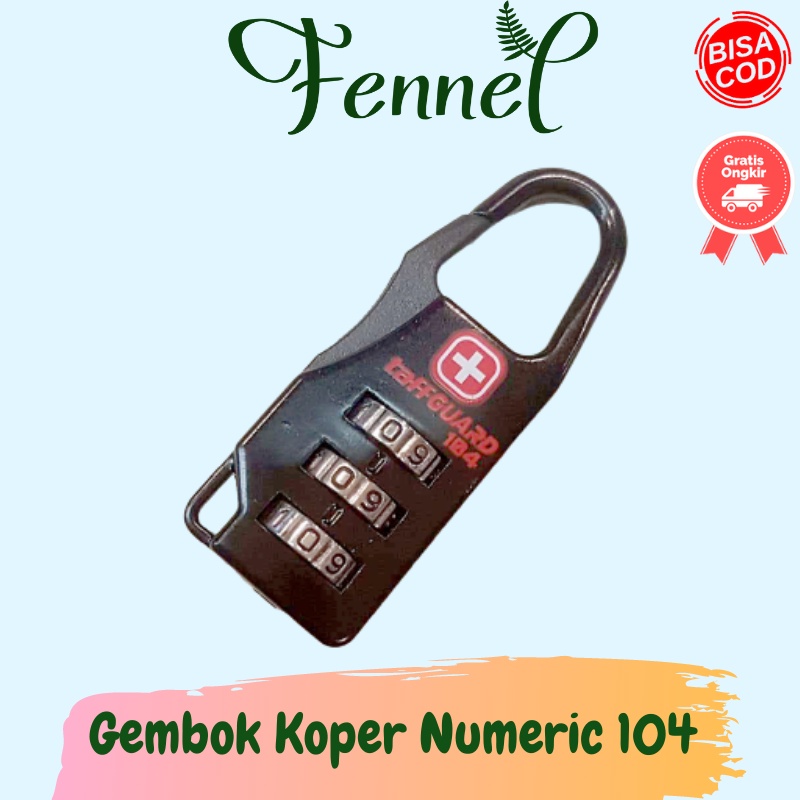 Gembok Koper Kode Angka 104