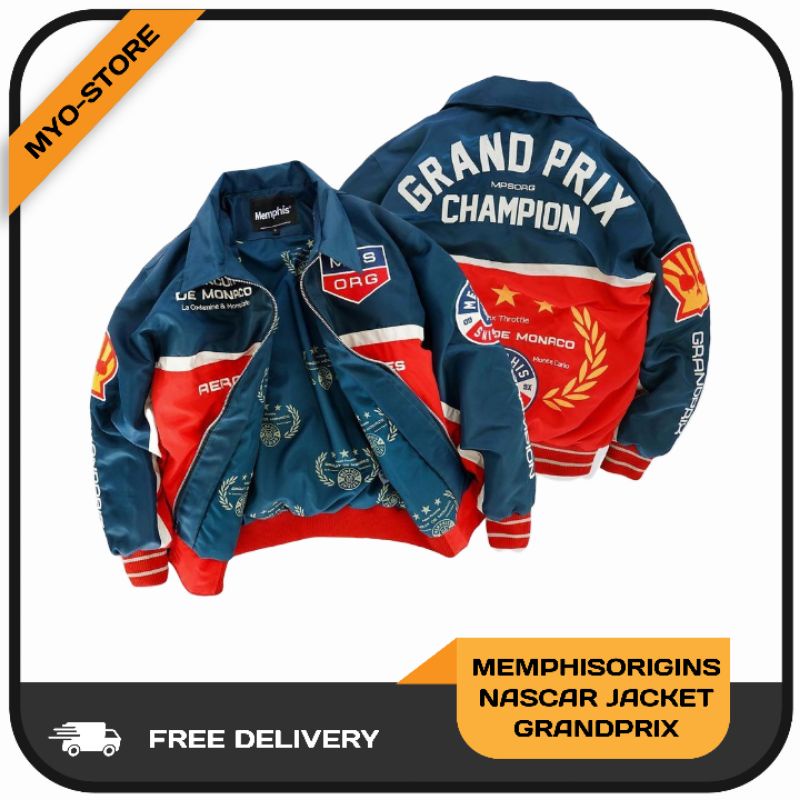 MEMPHISORIGINS NASCAR/VARSITY JACKET GRANDPRIX SERIES ORIGINAL‼️