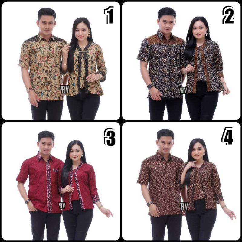 COUPLE BATIK MOTIF MAHKOTA