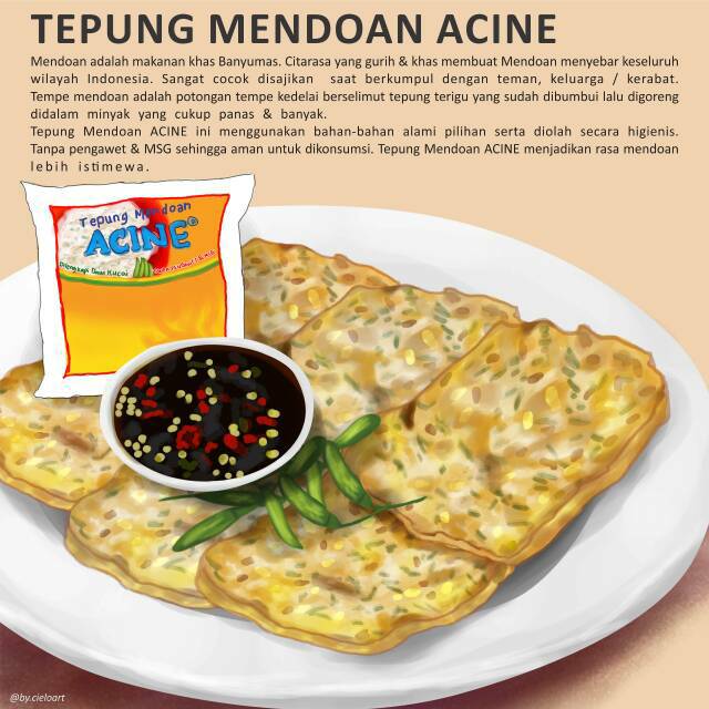 

Tepung Mendoan ACINE tepung bumbu masak TANPA MSG / PENGAWET / KALDU utk tahu tempe ayam cumi udang