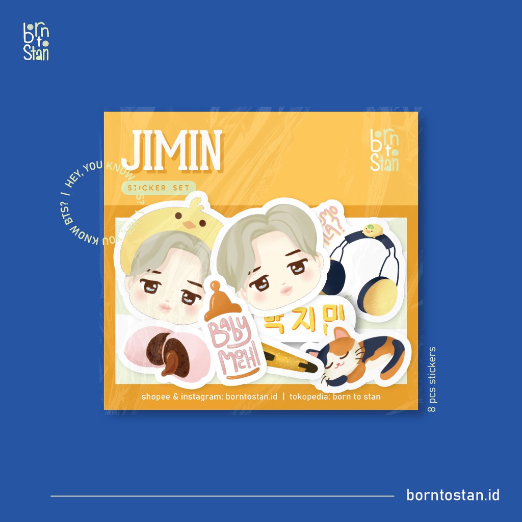 

HEY, YOU KNOW BTS : JIMIN Sticker Set/Sheet [Born To Stan]