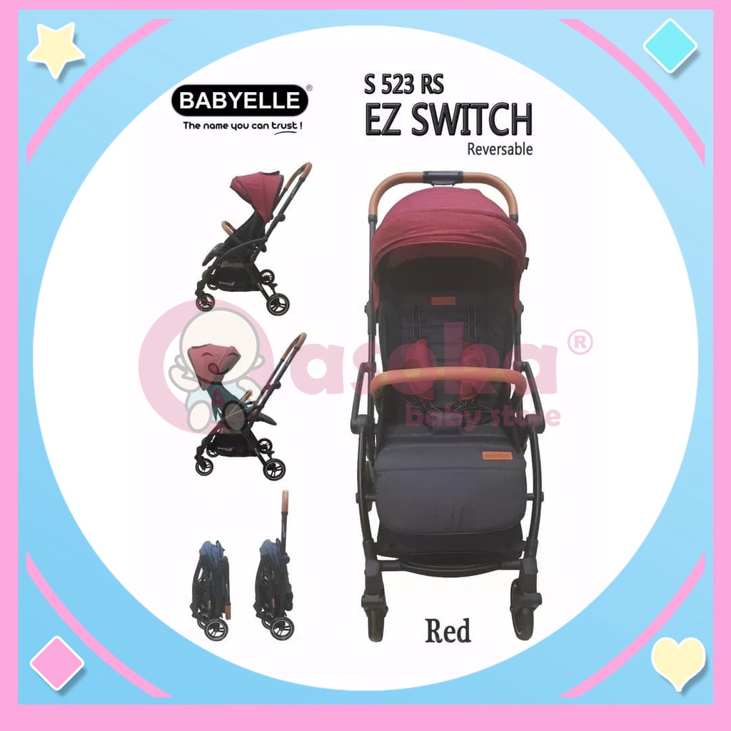 Stroller Babyelle EZ Switch S523 RS - Kereta Dorong Bayi ASOKA