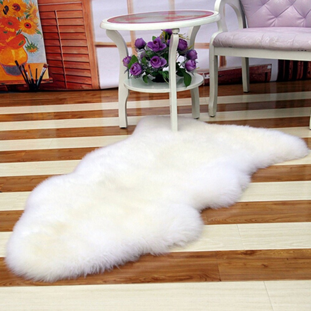 Soft Sheepskin Rug Chair Cover Artificial Wool Warm Hairy Carpet Seat Pad New Shopee Indonesia Soft Sheepskin Rug Chair Cover Artificial Wool Warm Hairy Carpet Seat Pad New Shopee Indonesia