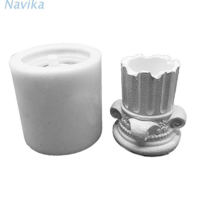 INS NAV CETAKAN POT BUNGA TANAMAN SUKULEN BENTUK PILAR ROMAWI 3D B DBN652136F