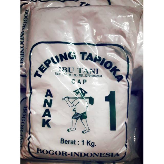 

Tepung tapioka/sagu tani 1dus