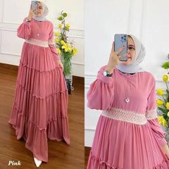 Randa Maxi/ gamis ceruty wanita muslimah/ gamis ceruty babydoll / gamis ceruty polos / gamis ceruty jumbo / dress muslimah ceruty / dress muslimah ceruty polos / gamis casual / gamis casual terbaru / gamis casual kekinian /gamis casual terbaru 2022 casual