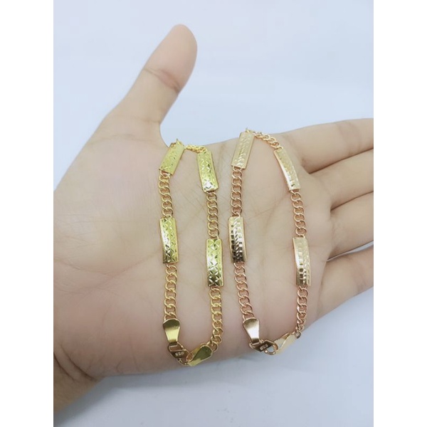 gelang tangan perak asli lapis emas/gelang tangan rante penang ukir/gelang tangan asli silver 925/gelang tangan fashion wanita