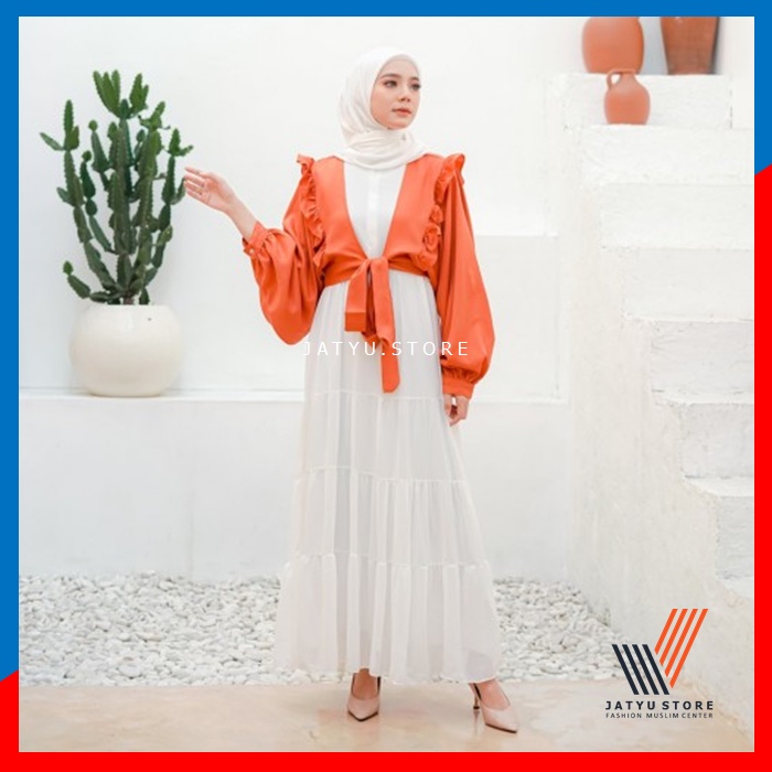 Baju Gamis Dress Kondangan Panjang Syari Kaira Set Wanita Muslim Remaja Murah Kekinian Terbaru 2021