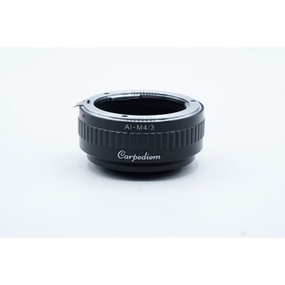 CARPEDIEM Lens Adapter - Lensa Nikon F Pre-AI AI-S AF AF-D AF-S to Panasonic Lumix Olympus Micro Four Thirds 4/3 MFT Camera | AI - M4/3 | SKU 1.035.0104