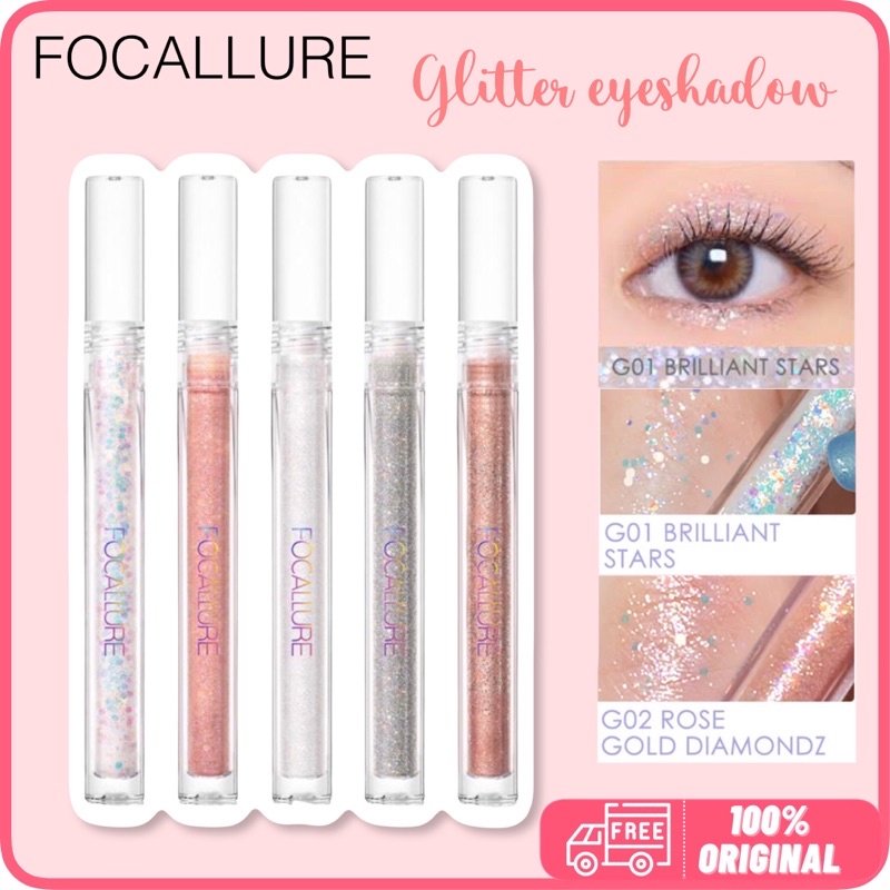 Jual FOCALLURE Glitter Liquid Eyeshadow Shopee Indonesia
