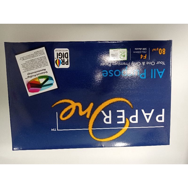 

PaperOne Kertas Hvs F4 80gr - 1 Pak isi 100 lembar