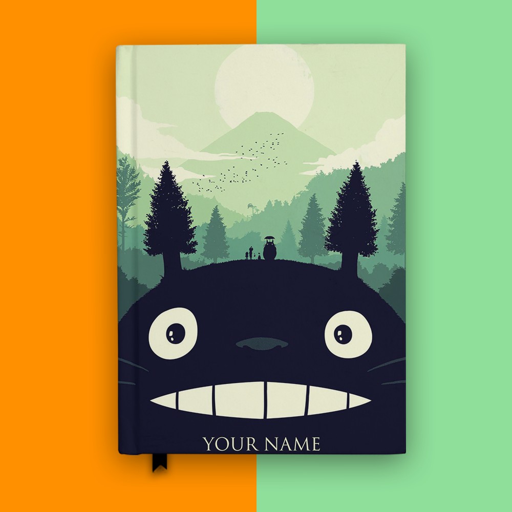 

Notebook Totoro On The Hill Studi Ghibli Anime Cosplay Buku Tulis Hardcover Jurnal Custom Nama