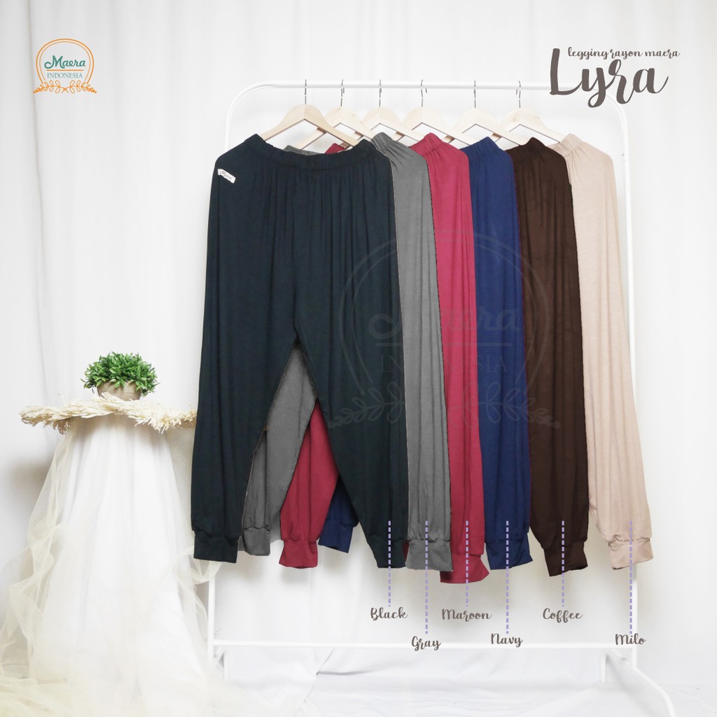 Legging Wanita Dewasa Muslimah Celamis Jumbo Bisban Rayon By Maera