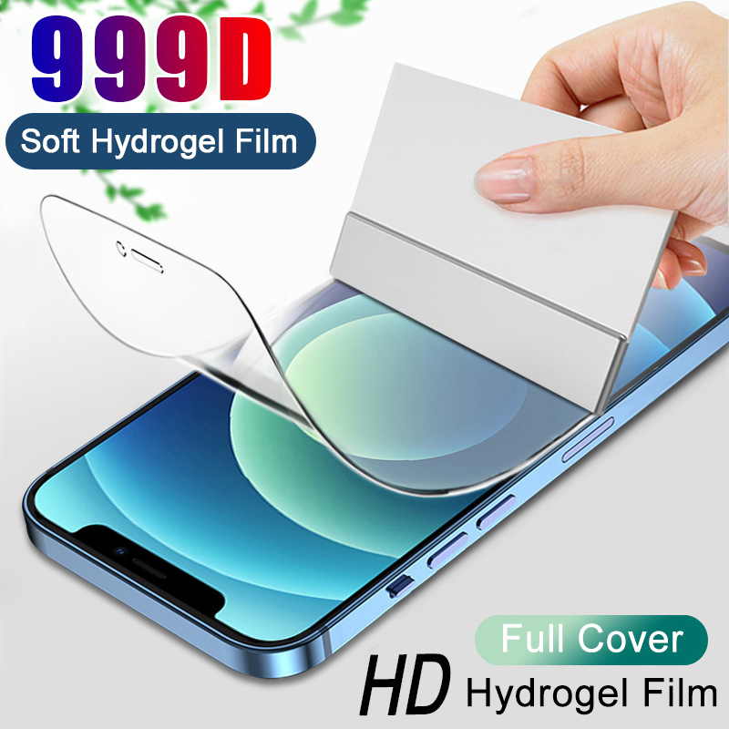 999D Hydrogel Film Front and Back Screen Protector for IPhone 12 11 Pro X XS Max XR 8 7 Plus Soft Flexible Extra Slim Protective Film